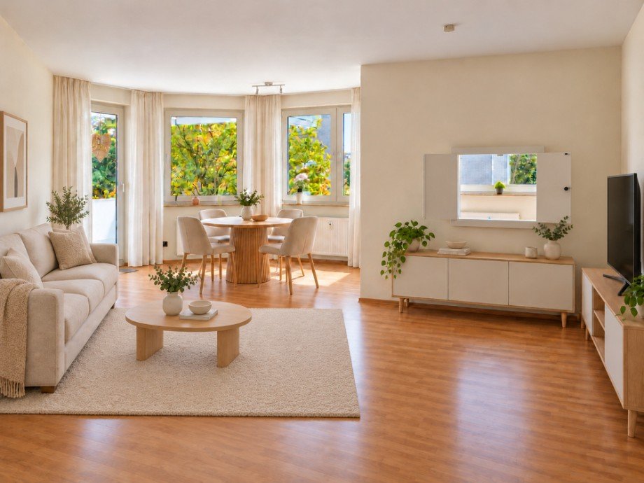 NEU zum Verkauf in Herne-Mitte Altenh�fen - Eigentumswohnung - Wohnzimmer Beispiel - Reuter Immobilien - Immobilienmakler Etagenwohnung Herne