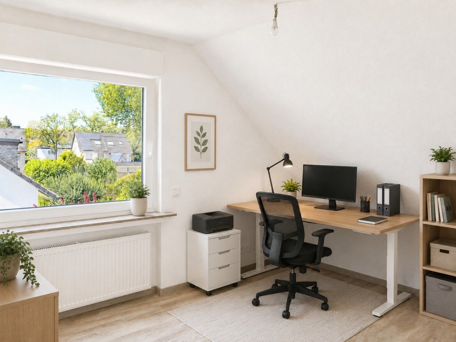 NEU zur Vermietung in Bochum Gerthe - B�ro - KI-M�bliert - Reuter Immobilien - Immobilienmakler Etagenwohnung Bochum / Gerthe