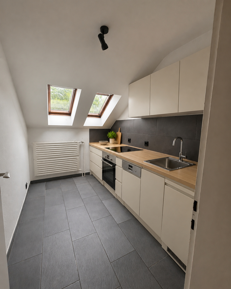 NEU zur Vermietung in Herne Mitte - K�che - Reuter Immobilien - Immobilienmakler.png Dachgeschosswohnung Herne
