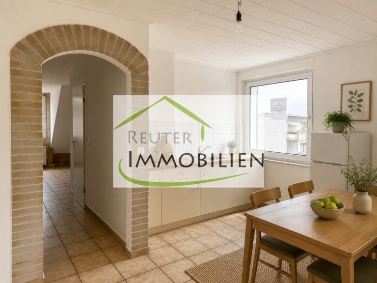 NEU zur Vermietung in Bochum Wattenscheid - K�che - KI-eingerichtet - Reuter Immobilien - Immobilienmakler Bochum Etagenwohnung *** Charmante 1,5-Zimmerwohnung in TOP Lage in Wattenscheid ***