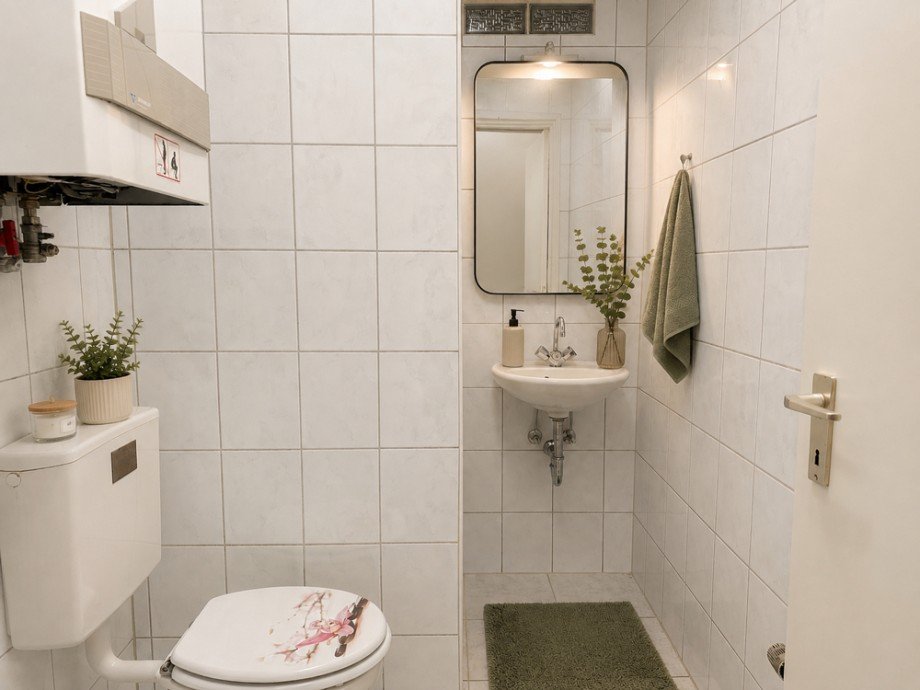 NEU zur Vermietung in Bochum Linden - Badezimmer - KI-M�bliert - Reuter Immobilien - Immobilienmakler Etagenwohnung Bochum