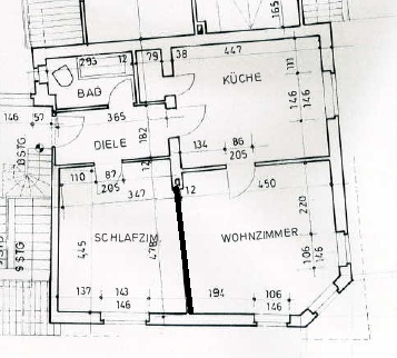 Grundriss Halden Etagenwohnung Bochum