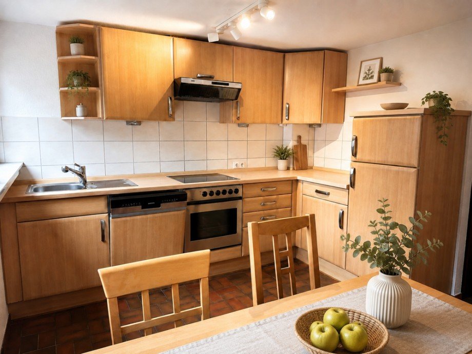 NEU zur Vermietung in Bochum Querenburg - K�che - KI-M�bliert - Reuter Immobilien - Immobilienmakler Etagenwohnung Bochum / Querenburg