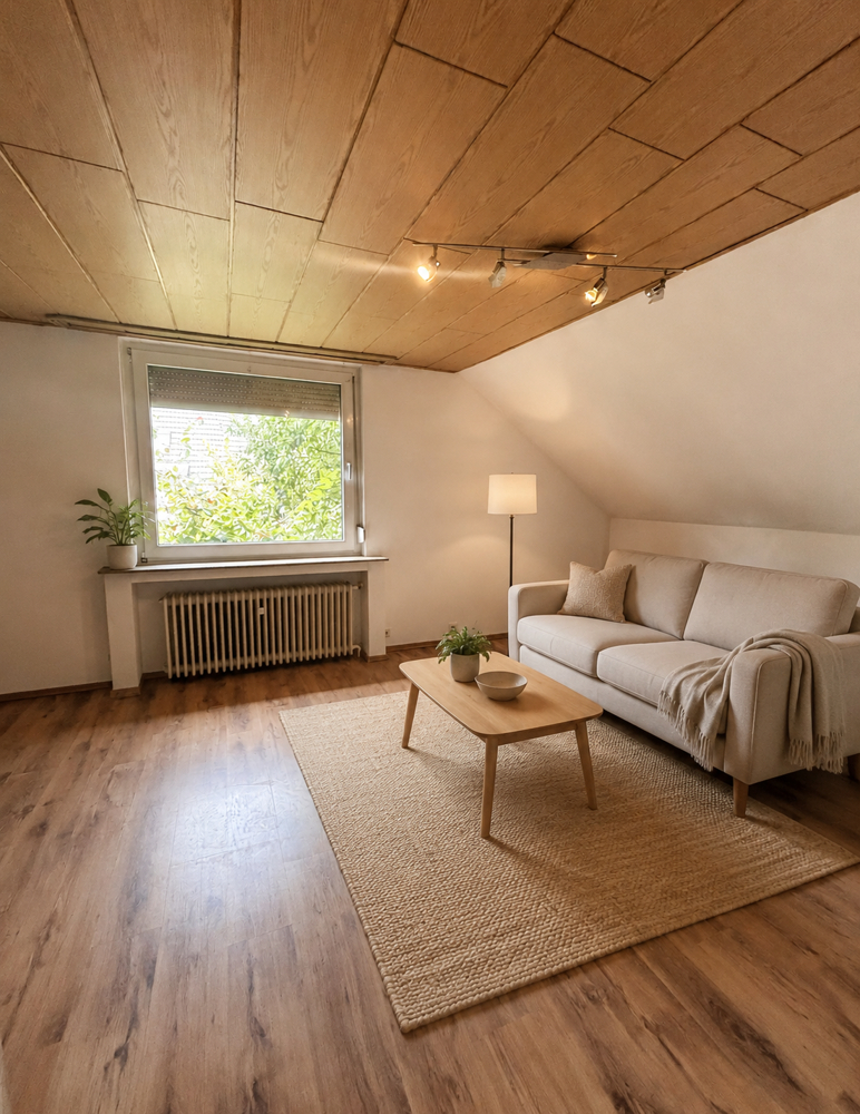 NEU zur Vermietung in Herne Mitte - Wohnzimmer - Reuter Immobilien - Immobilienmakler.png (2) Dachgeschosswohnung Herne