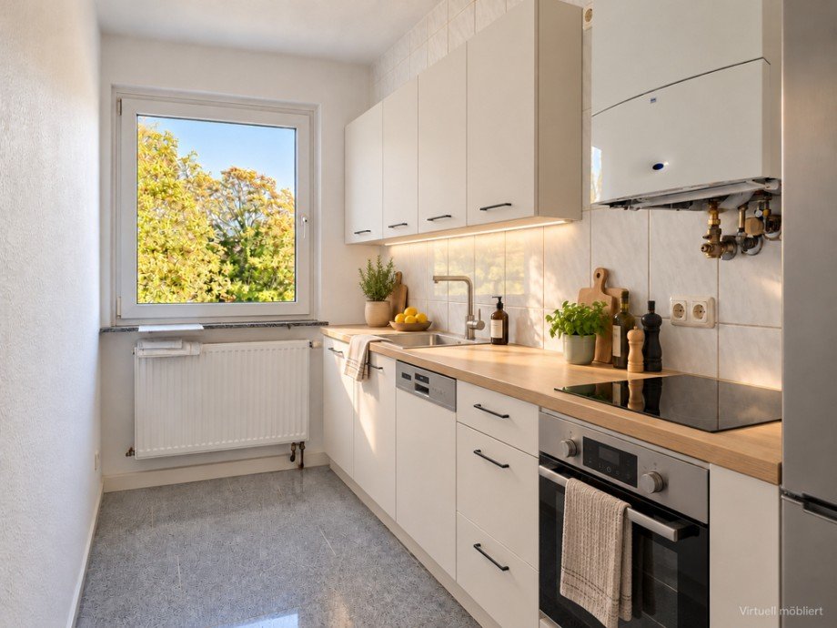 NEU zur Vermietung in Herne-R�hlinghausen - K�che KI generiert - Reuter Immobilien - Immobilienmakler Etagenwohnung Herne / R�hlinghausen