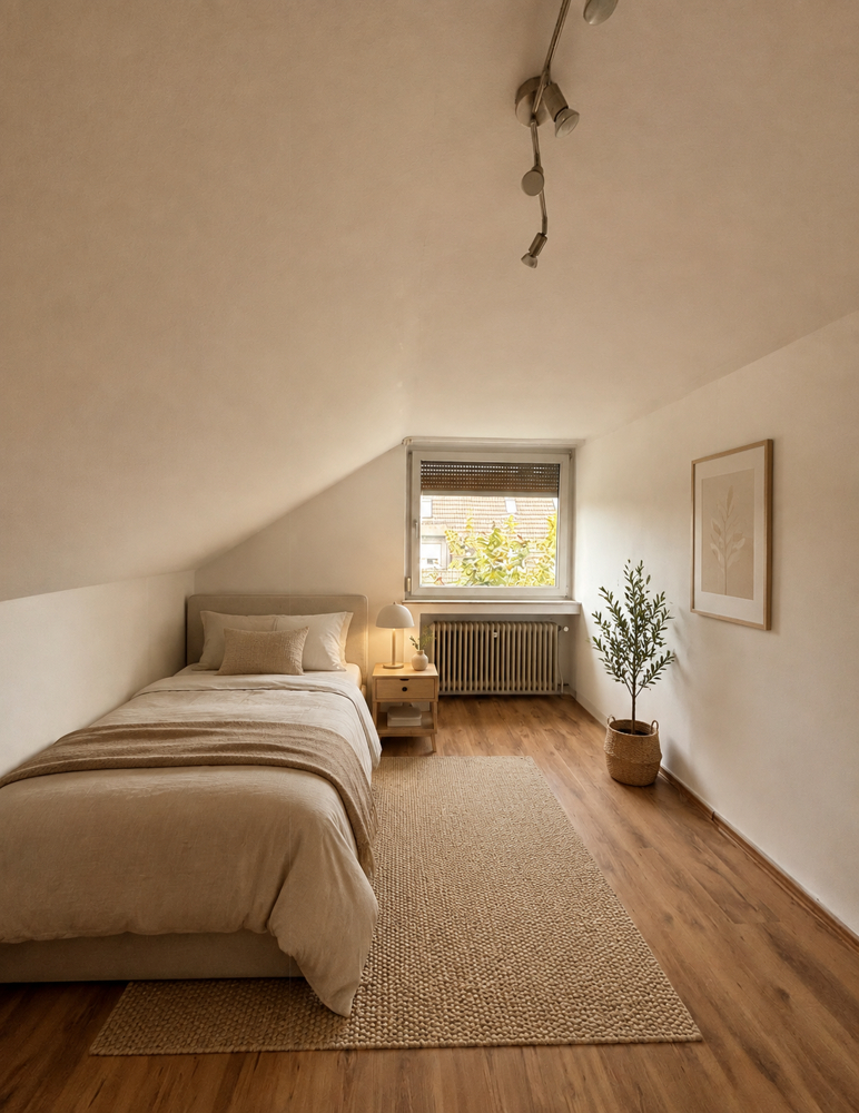 NEU zur Vermietung in Herne Mitte - Schlafzimmer - Reuter Immobilien - Immobilienmakler.png (2) Dachgeschosswohnung Herne