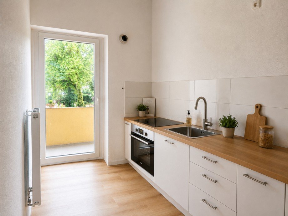 NEU zur Vermietung in Hattingen - K�che - KI-M�bliert - Reuter Immobilien - Immobilienmakler Etagenwohnung Hattingen