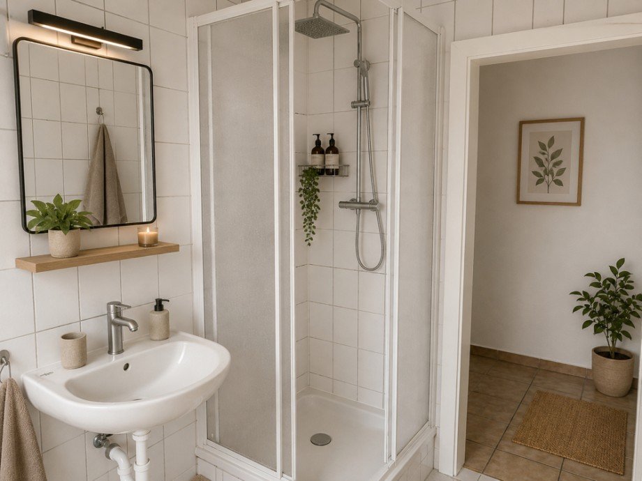 NEU zur Vermietung in Bochum Wattenscheid - Badezimmer - KI-eingerichtet - Reuter Immobilien - Immobilienmakler Etagenwohnung Bochum