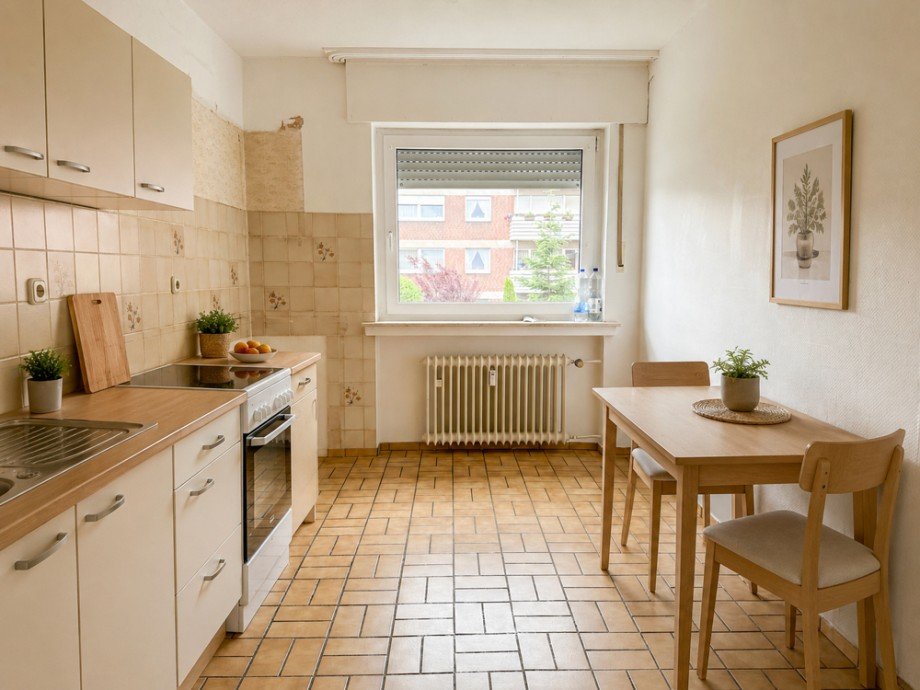 NEU zur Vermietung in Bochum Dahlhausen - K�che - KI-M�bliert - Reuter Immobilien - Immobilienmakler Etagenwohnung Bochum