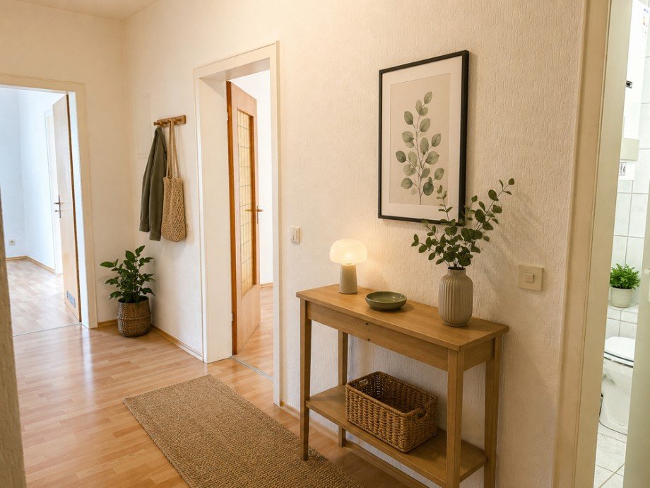 NEU zur Vermietung in Bochum Linden - Diele - KI-M�bliert - Reuter Immobilien - Immobilienmakler Etagenwohnung Bochum
