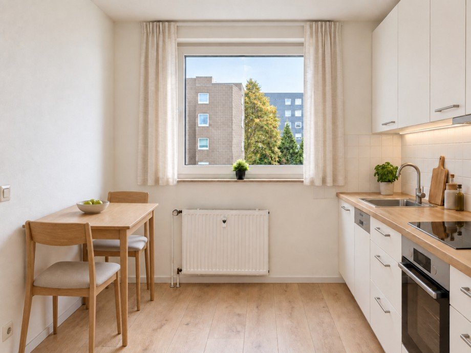 NEU zum Verkauf in Herne-Mitte Altenh�fen - Eigentumswohnung - K�che Beispiel - Reuter Immobilien - Immobilienmakler Etagenwohnung Herne