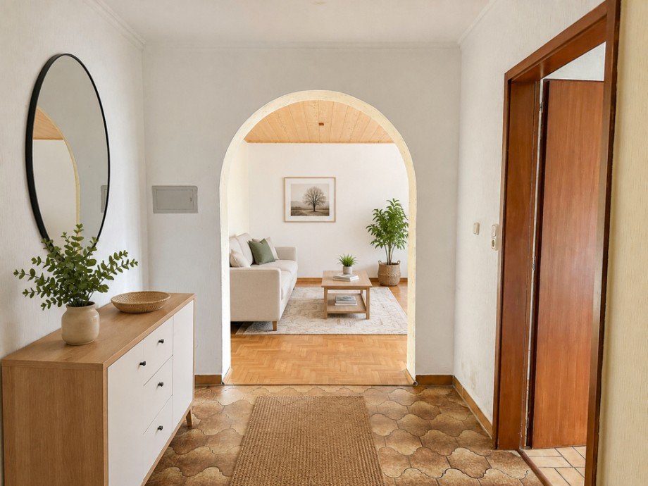 NEU zur Vermietung in Bochum Dahlhausen - Diele - KI-M�bliert - Reuter Immobilien - Immobilienmakler Etagenwohnung Bochum