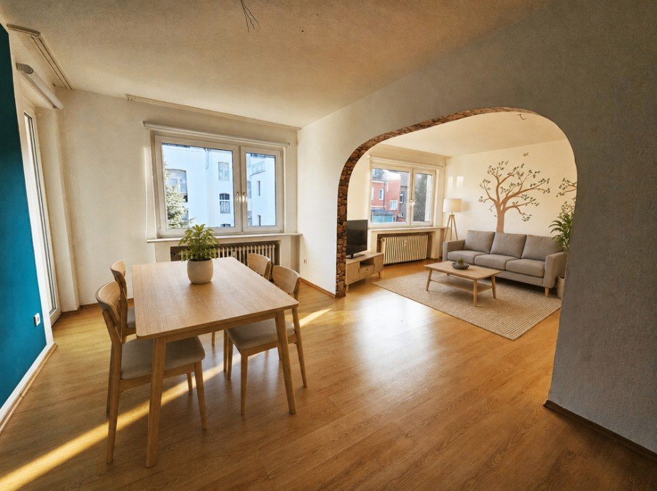 NEU zur Vermietung in Herne Wanne-Nord - Wohnzimmer - Reuter Immobilien - Immobilienmakler (2) Etagenwohnung Herne