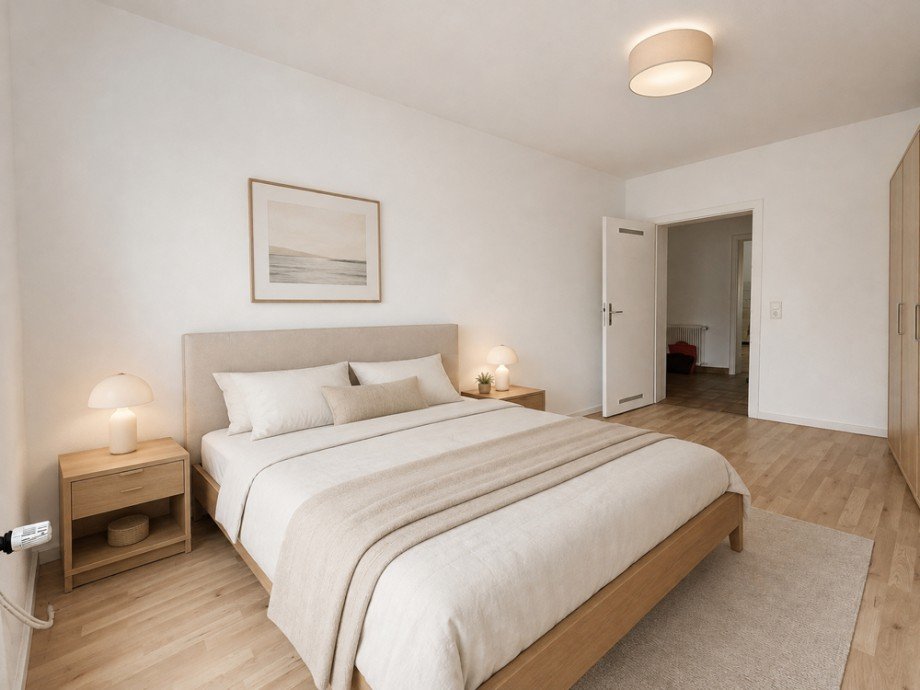 NEU zur Vermietung in Herne Eickel - Schlafzimmer- Reuter Immobilien - Immobilienmakler Etagenwohnung Herne
