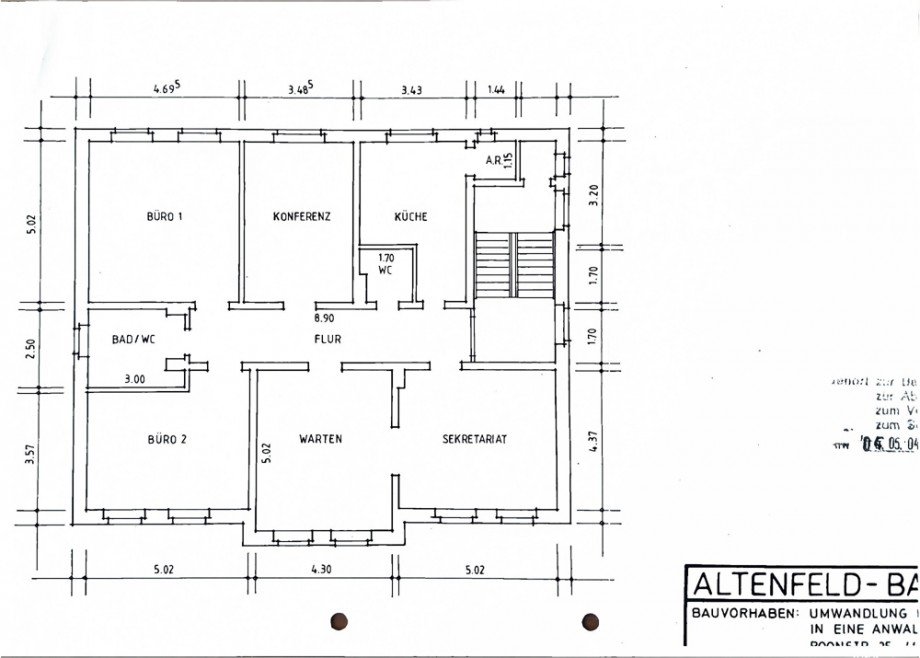 NEU zur Vermietung in Herne - B�roetage - Grundriss - Reuter Immobilien - Immobilienmakler B�rofl�che Herne