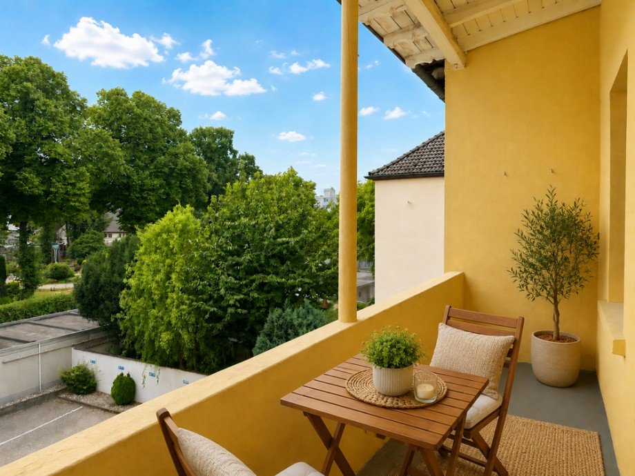 NEU zur Vermietung in Hattingen - Balkon - KI-M�bliert - Reuter Immobilien - Immobilienmakler Etagenwohnung Hattingen