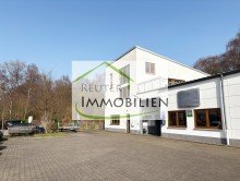 NEU zur Vermietung in Gelsenkirchen - Gewerbehalle - Au�enansicht - Reuter Immobilien - Immobilienmakler Handwerksbetriebe sind hier richtig! Top Gewerbehalle mit B�ro