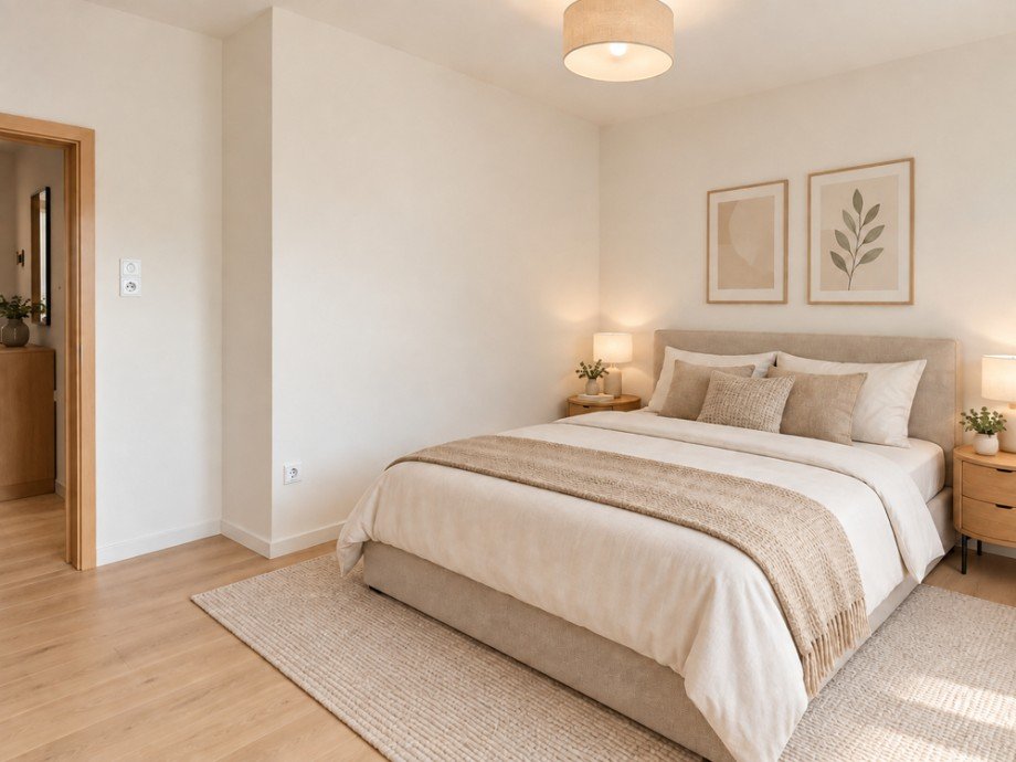 NEU zum Verkauf in Herne R�hlinghausen - Eigentumswohnung - Schlafzimmer KI generiert - Reuter Immobilien - Immobilienmakler (2) Etagenwohnung Herne